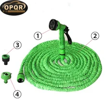 Делюкс 25 50 75 100 125 150 футов расширяемая Распылительная насадка для воды садовый шланг гибкий расширяющийся шланг 7 с функцией распылителя