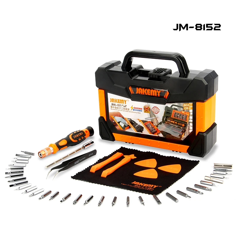 

46 in 1 Stainless Steel Screwdriver Tool Set Multi-functional Bits for PC/Console/Mobile Phone Magnetic Adjustable Hand Tool Set