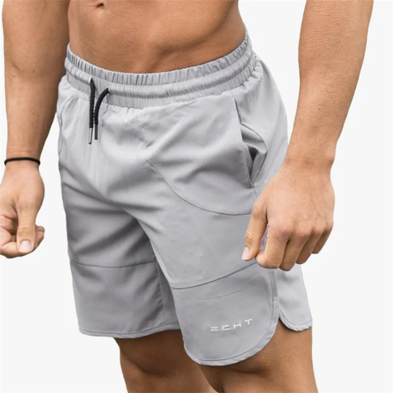 Летние Новые мужские шорты для спортзала длиной до середины икры Фитнес Бодибилдинг мода повседневные джоггеры тренировки Crossfit пляжные