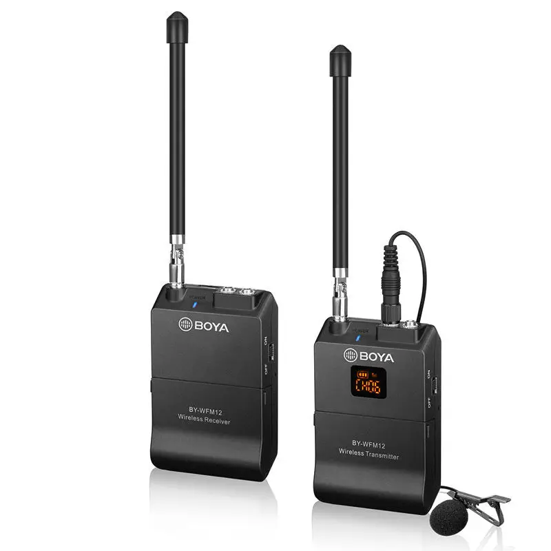 BOYA BY-WFM12 VHF Wireless Microphone System Lapel