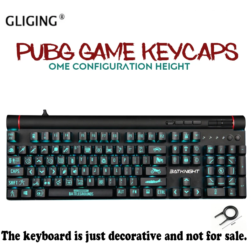 

WIDENMAN / AJAZZ PUBG Theme Custom Mechanical Keyboard keycap Personality Dedicated Light key Cap