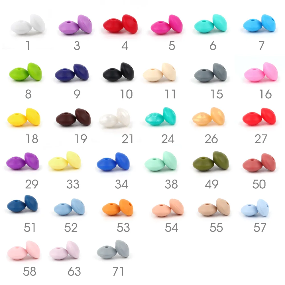 500pc/lot Lentils Silicone Beads Baby Teething Necklace Baby Teether Toy Accessories Silicon Pacifier Beads Bpa Free 12*12*7mm 500pc/lot Lentils Silicone Beads Baby Teething Necklace Baby Teether Toy Accessories Silicon Pacifier Beads Bpa Free 12*12*7mm