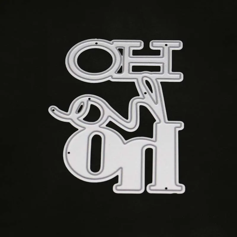 

letter alphabet Metal Cutting Dies Stencil for DIY Scrapbooking OH NO frame Paper Card making Decor Craft Embossing stamps dies