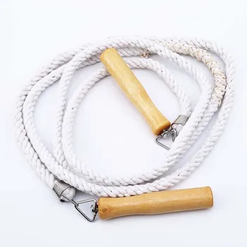 

Hot Sale 3 Meters White Skipping Activity Fitness Equipment Exercise Long Jump Rope Single Jump Ropes