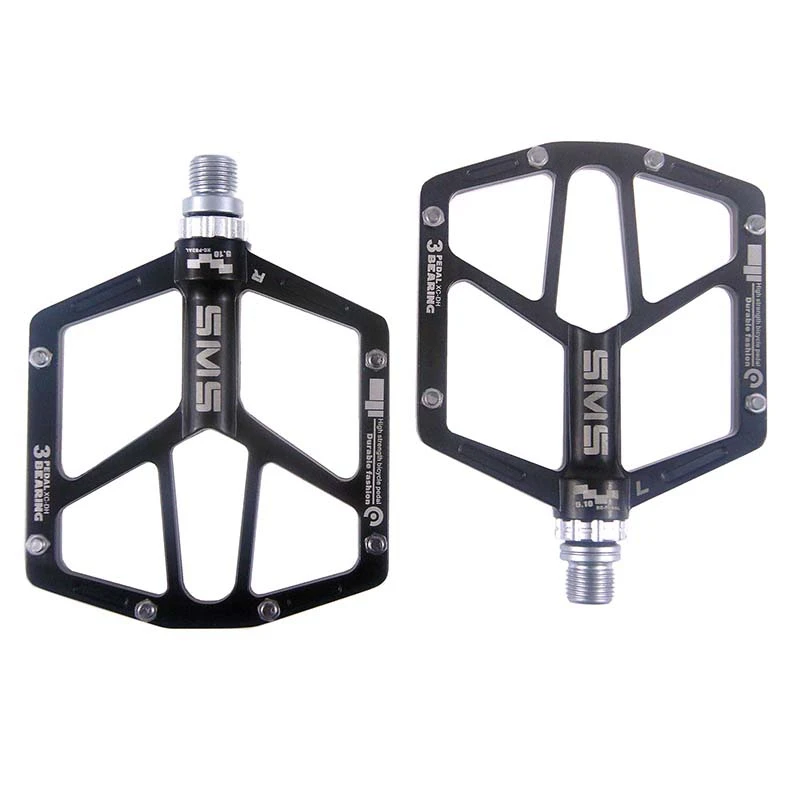 buy Shanmashi Aluminum Alloy Mountain Bike Pedals Road Cycling Sealed 3 Bearing Pedals Bmx Ultralight Bike Pedal Bicycle Parts