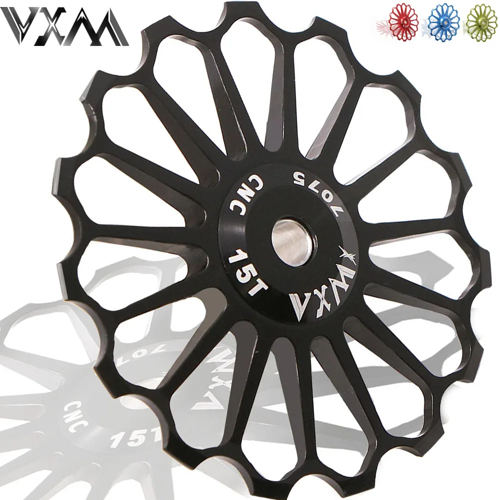 

VXM 15T Bicycle Rear Derailleur Jockey Wheel Road Mountain Bike Guide Bike Ceramics Bearing Jockey Wheel Cycling Bicycle Parts