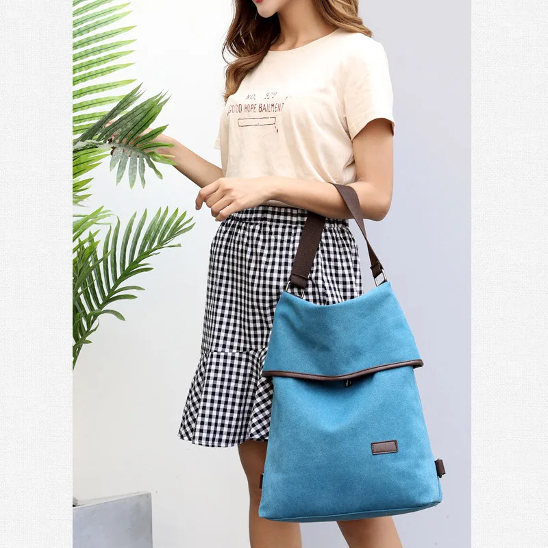 

1 Pcs Women Lady Shoulder Bag Canvas Large Capacity Casual for Travel Mobile Phone OH66