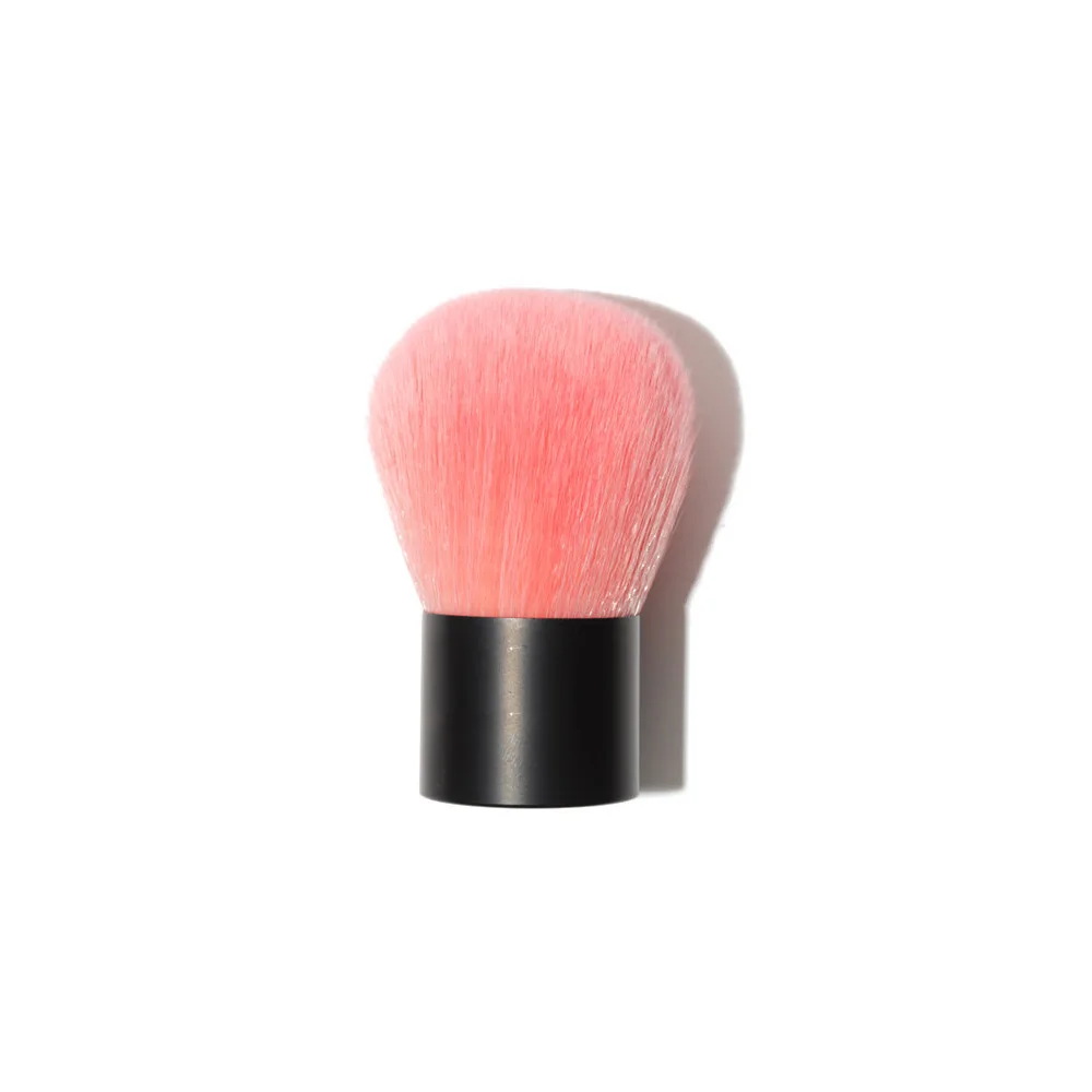 1 Pcs Pro Powder Foundation Blusher Cosmetic Brush Black-silver Wooden handle Flame shape Makeup brush Facial Beauty Tool 2017 | Макияж