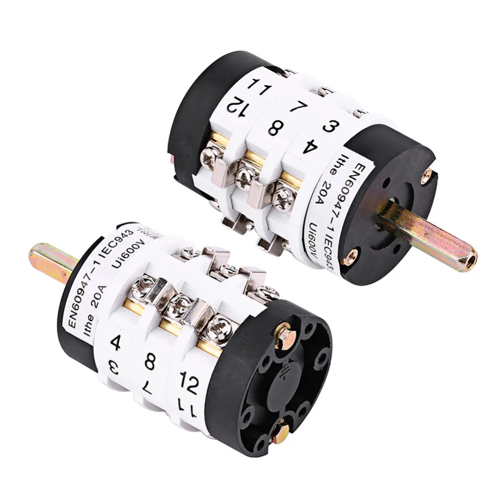 Tire Changer Switch 220V//380V 20A Car Tire Changer Metal Machine Motor Forward Reverse Switch Tool