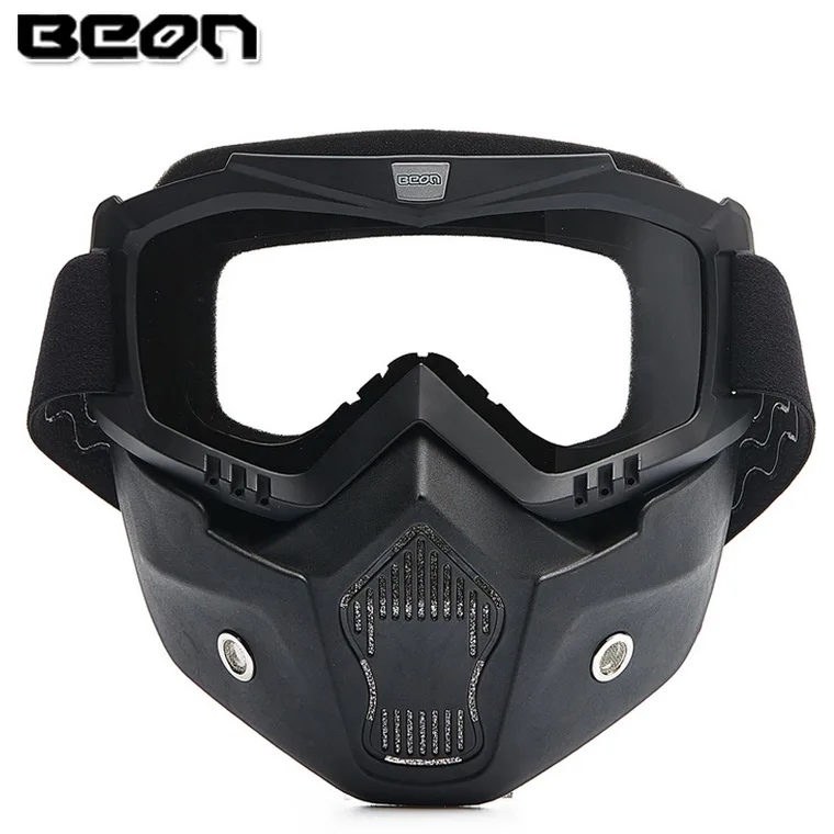 Новые аутентичные голландские BEON Ретро внедорожный мотоциклетный шлем очки для пересеченной местности противотуманная маска для глаз черного цвета