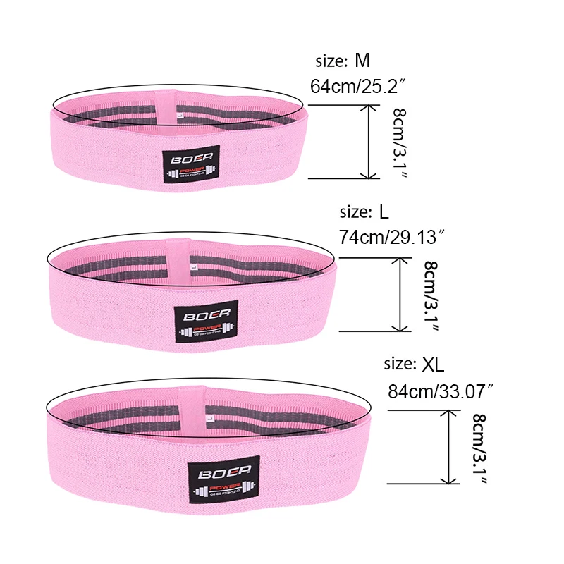 Фитнес-тренировка кольцевая полоса хип-сопротивление резинки попа упражнения на ногах эластичные резинки тренажерный зал Йога растяжка обучение