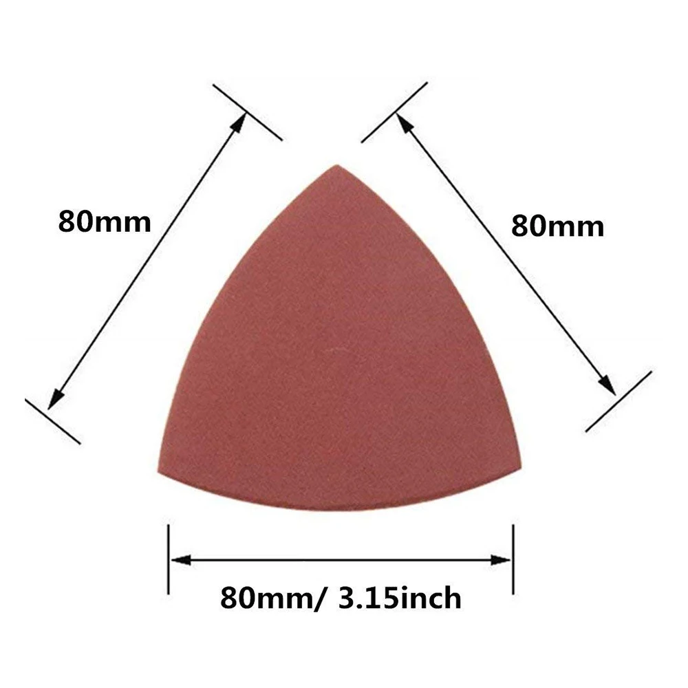3-1//8 Inch Universal Triangular Hook /& Loop Oscillating Multitool Sanding Pads for Wood Sanding Used with Multi Tool Sandpaper