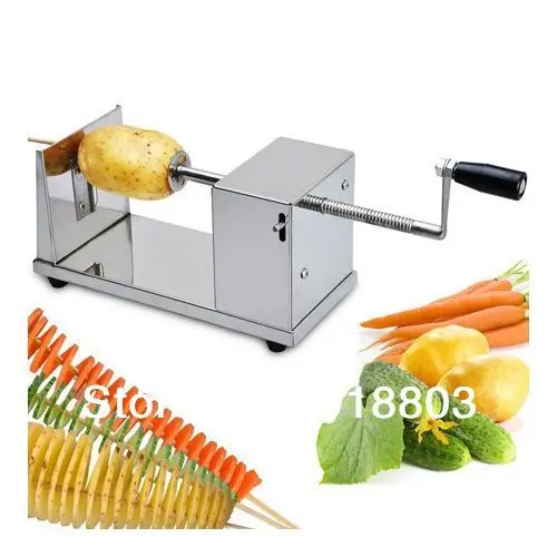 

Manual Stainless Steel French Fry Twisted Potato Slicer Spiral Vegetable Cutter