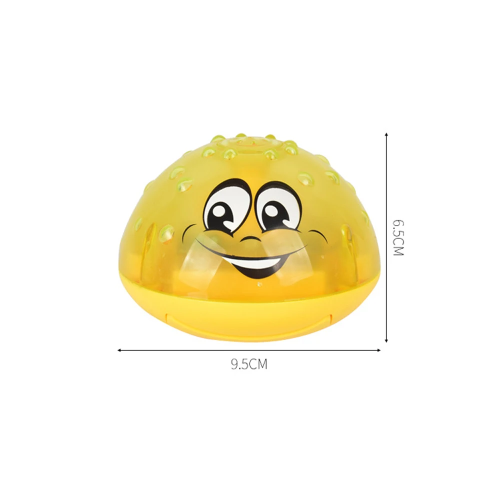 Creative Electric Water Jet Ball Toy Light Music Bathroom Water Bath Toy Cute 3D Space UFO Water Spray Play Water Toys for Child