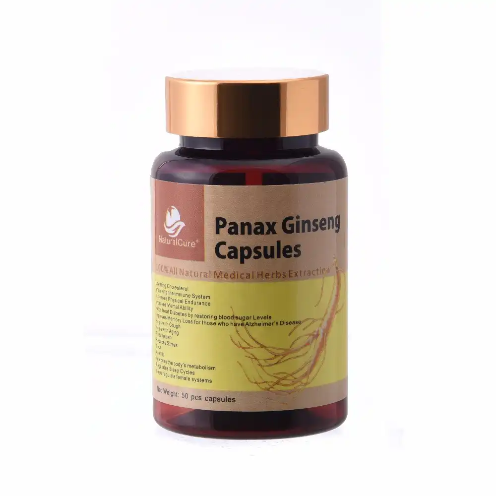 NaturalCure Panax Ginseng Capsule, 100 Natural Wild Ginseng Extraction