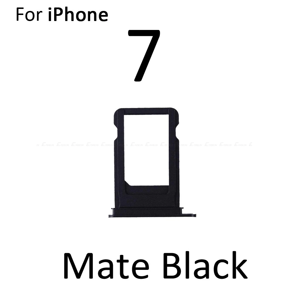 For Matte Black 7 Высокое качество sim-карты лоток для iPhone 7 8 плюс sim-держатель Слот Запасные части - Цвет: For Matte Black 7