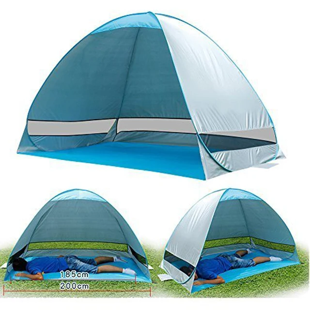 Best Offers Beach tents outdoor camping shelter UV-protective automatic opening tent shade ultralight pop up tent for outdoor party fishing