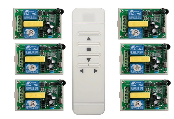 Трубчатые двери гаража мотора/проекционный экран/жалюзи AC 220 V RF беспроводной пульт дистанционного управления переключатель цифровой экран дисплея - Цвет: Золотой