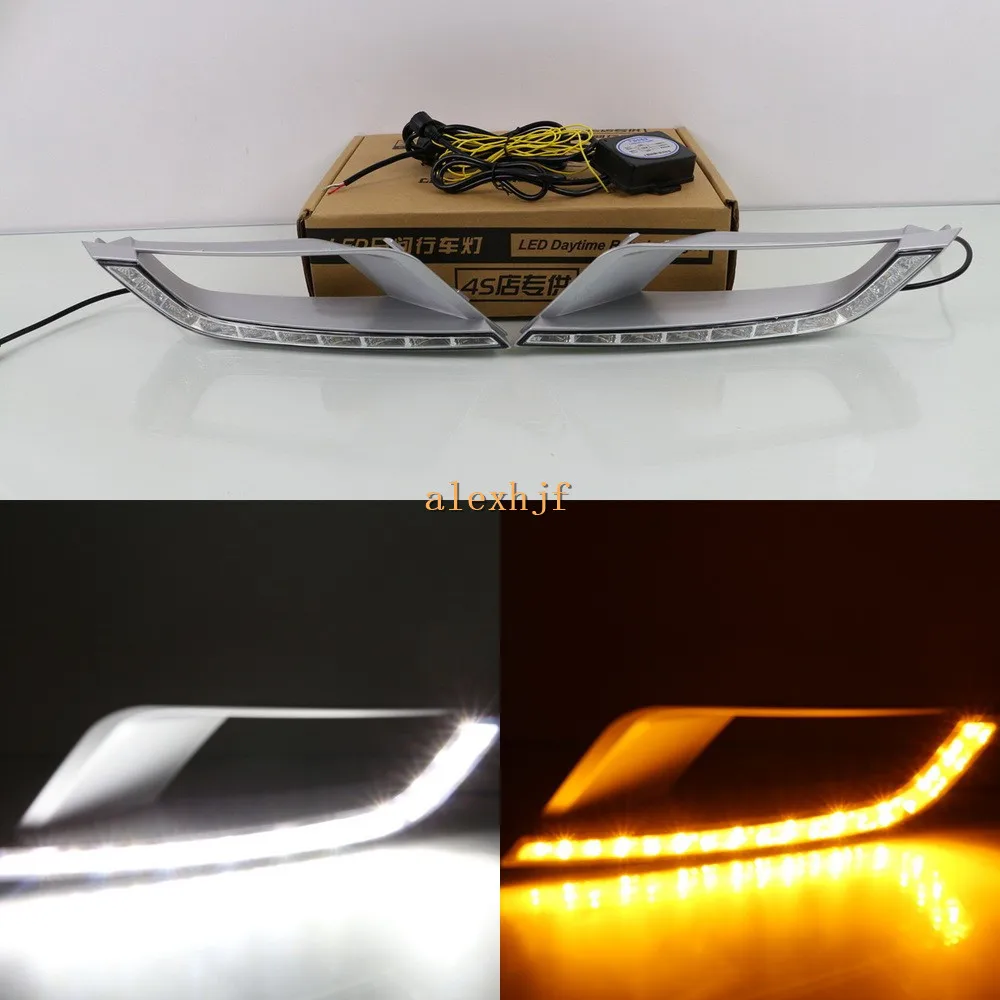 July King LED Daytime Running Lights Case for Ford Ranger Wildtrak 2015-2018, LED Front Bumper DRL With Yellow Turn Signal July King LED Daytime Running Lights Case for Ford Ranger Wildtrak 2015-2018, LED Front Bumper DRL With Yellow Turn Signal