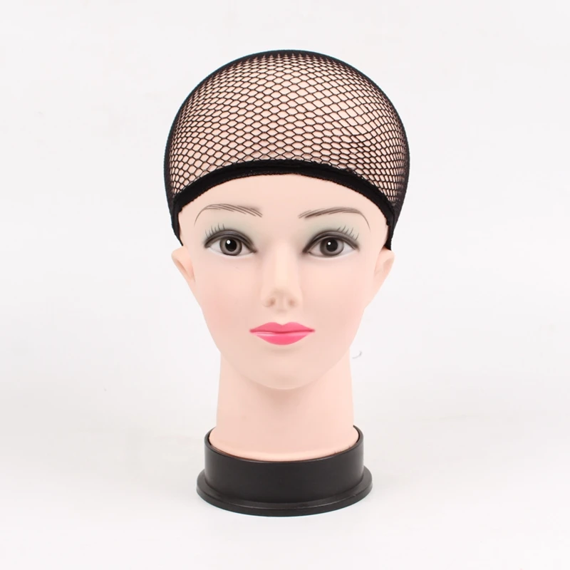 JOY&BEAUTY Hairnets Mesh Weaving Black Wig Hair Net Making Caps Weaving Wig Cap Hairnets Opend at One Ends Black 1Pcs
