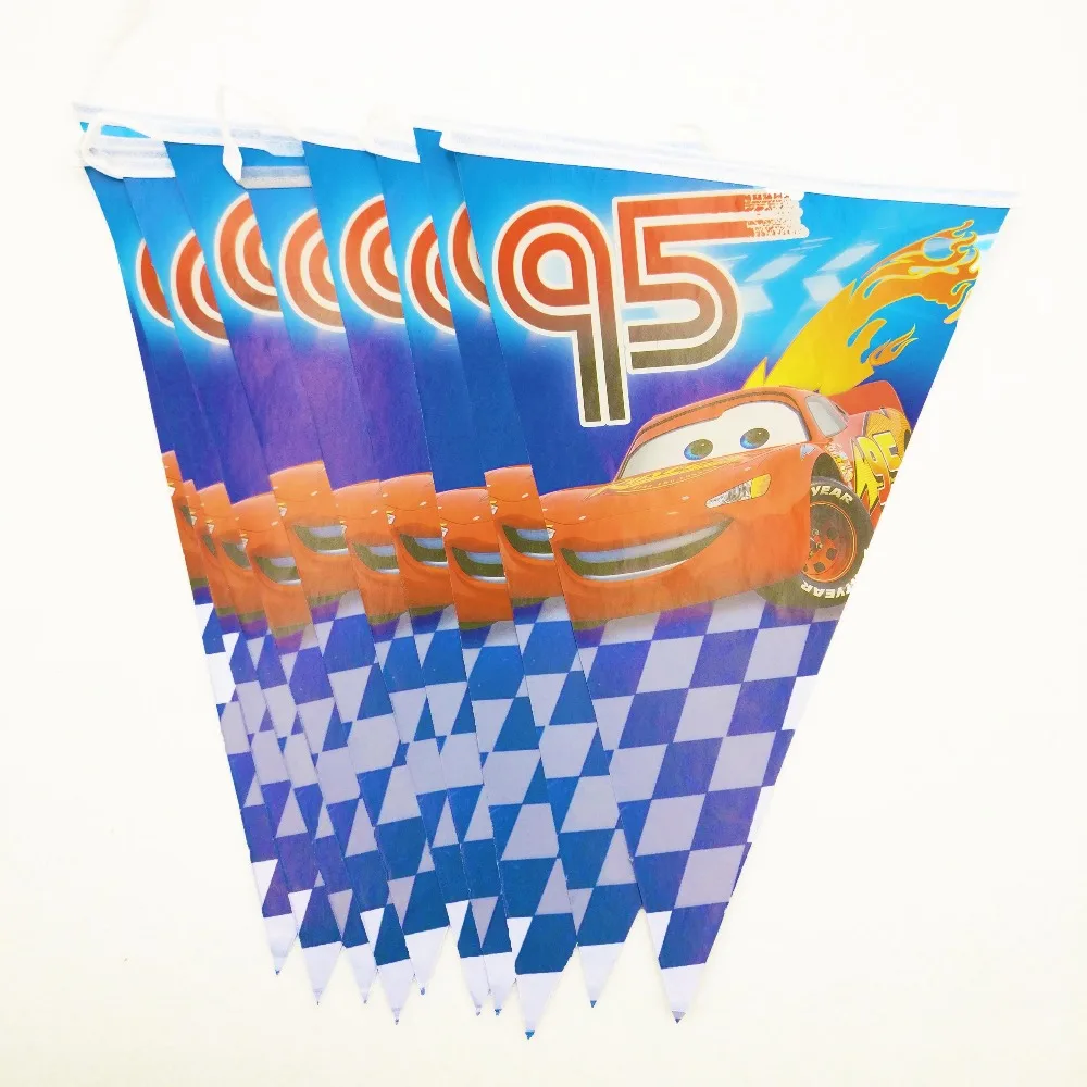 

party Cartoon p 2.8 Flag 1set Banner Including 12pcs Pennants party Kids Favor Happy Birthday Party Supplies Decoration