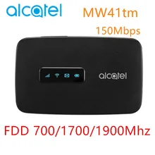 Alcatel Работает с любым оператором, MW41 4 аппарат не привязан к оператору сотовой связи cat4 Wi-Fi маршрутизатор ФЗД LTE B2/4/12 150 Мбит/с MW41tm с автомобиля SIM Слот 4G Мобильная компиляция java-приложений! Карманный роутер WiFi 4G