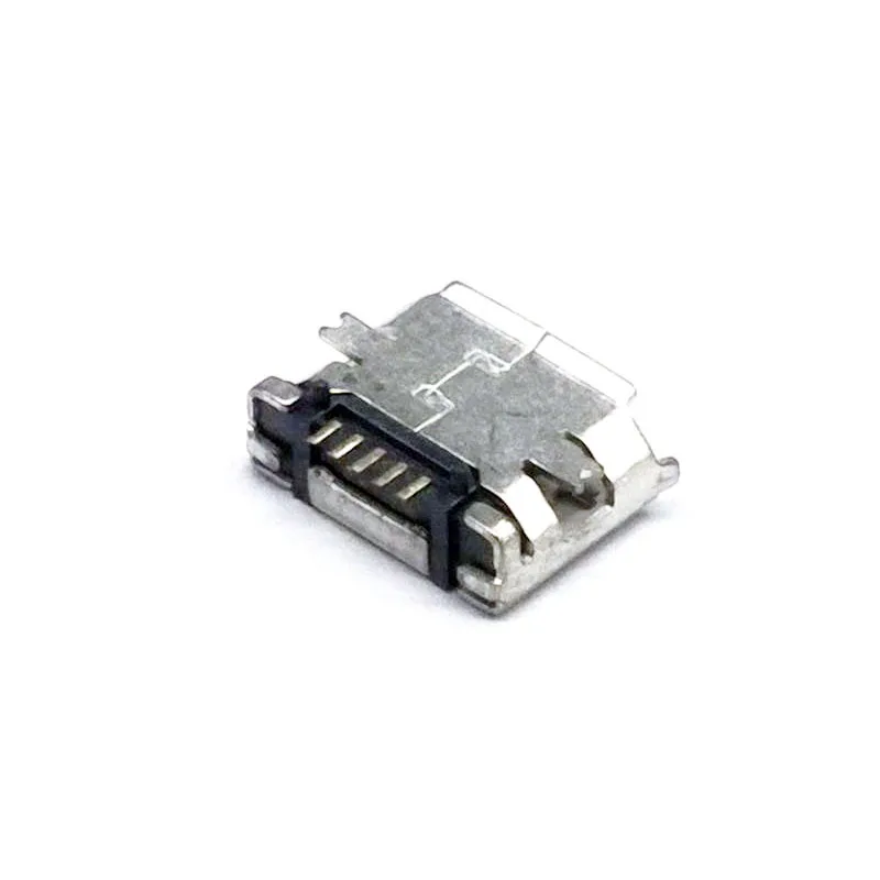 50pcs/lot 5Pin Micro-B SMD Micro USB Connector Female Port Jack Tail Sockect Plug For Android phone data connector