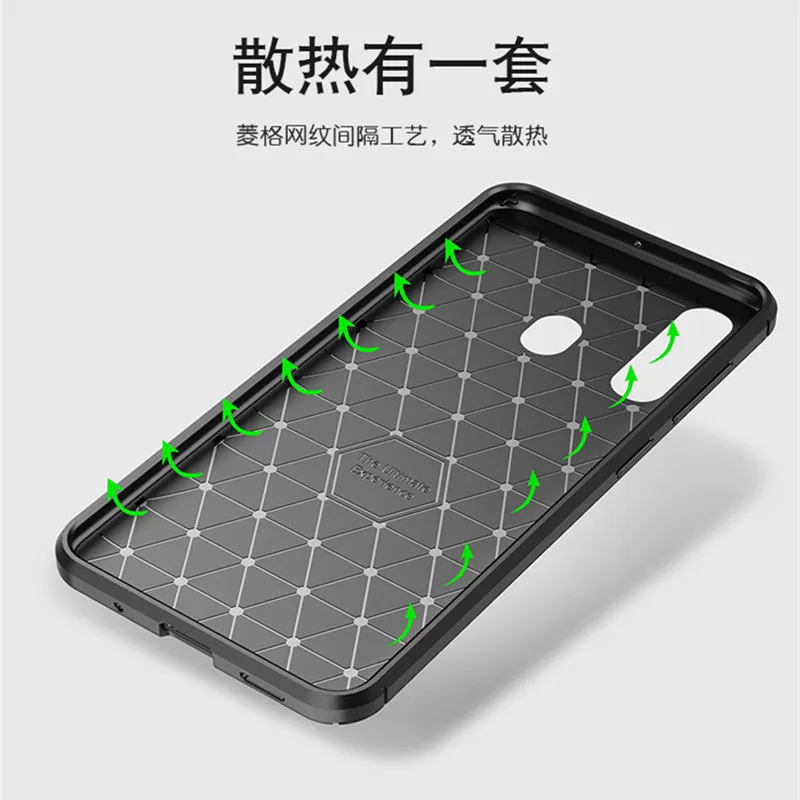 Carbon Fiber Case For Samsung Galaxy A60 Case High Quality Diamond Grid Design Cover For Samsung Galaxy A60 A605F A605DS Case