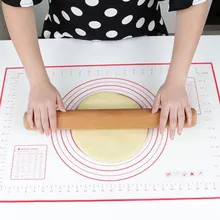 Противопригарный силиконовый коврик для выпечки для духовки весы коврик для раскатки теста для выпечки ролик для помадки коврик для мучных изделий жаропрочная посуда, Кулинария Инструменты
