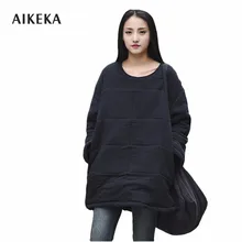 2017 Winter Chinese classical style cotton long parka jacket women Chinoiserie warm comfortable long coat thick long jacket