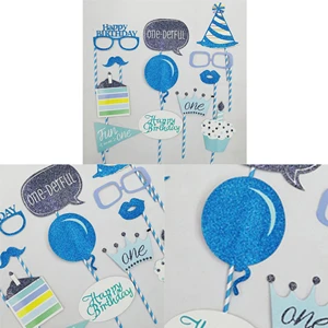 1 Set Fun Birthday Party Photo Props Happy Birthday Gift 1 Year Old