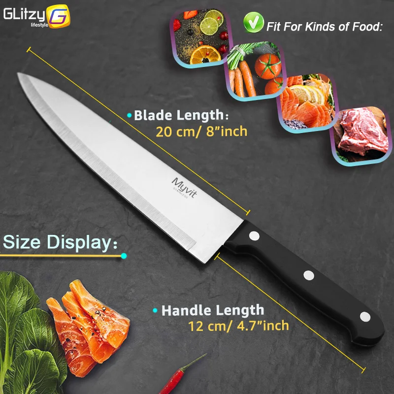 Kitchen Knife 3.5 5 8 8 inch Japanese Chef knives High Carbon 3CR13 420C Stainless Steel Set Meat Cleaver 4 Piece Cook Tool Set Kitchen Knife 3.5 5 8 8 inch Japanese Chef knives High Carbon 3CR13 420C Stainless Steel Set Meat Cleaver 4 Piece Cook Tool Set
