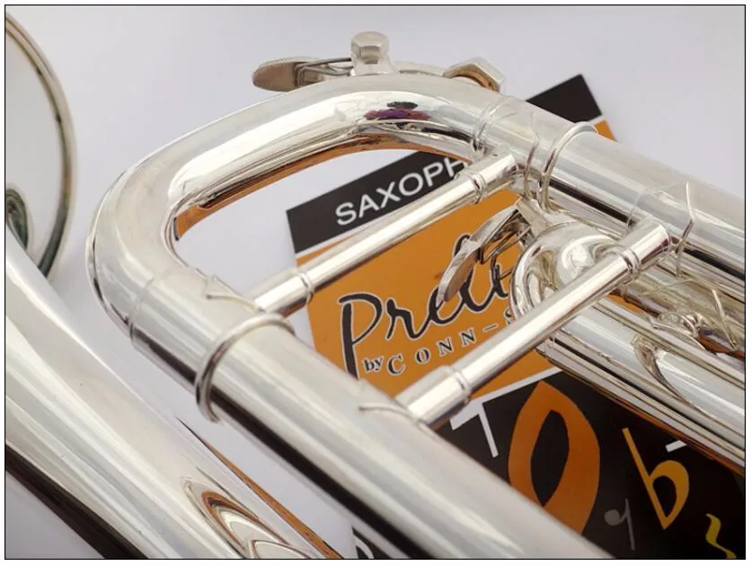 Senior Bach Silver Plated Bach Trumpet LT180S-43 Small Brass Musical Instrument Trompeta Professional High Grade