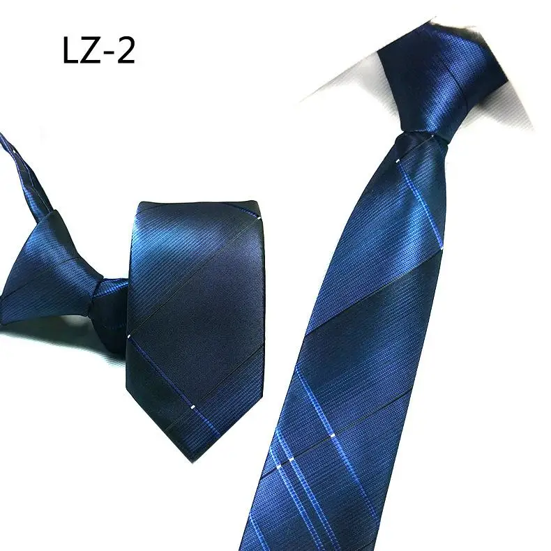 Модный галстук 5 см для мужчин и женщин, тонкий узкий ленивый галстук, легко тянет веревку на шею, одежда в Корейском стиле для свадебной вечеринки - Цвет: 2