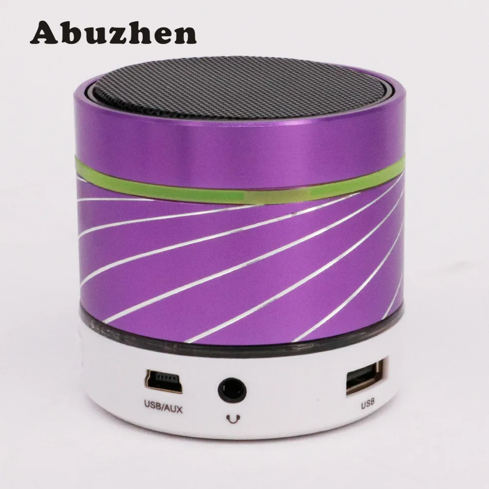 Abuzhen Light Portable Mini Metal Wireless Bluetooth Speaker font b Subwoofer b font Music font b