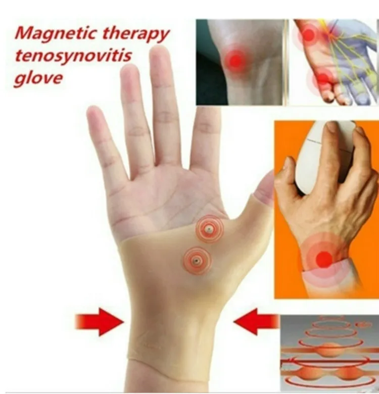 Высокое качество 1 пара силиконовые магнитотерапевтические Гелевые перчатки для запястья поддержка боли рук легкость для занятий спортом на открытом воздухе, Безопасность Оборудование для ношения