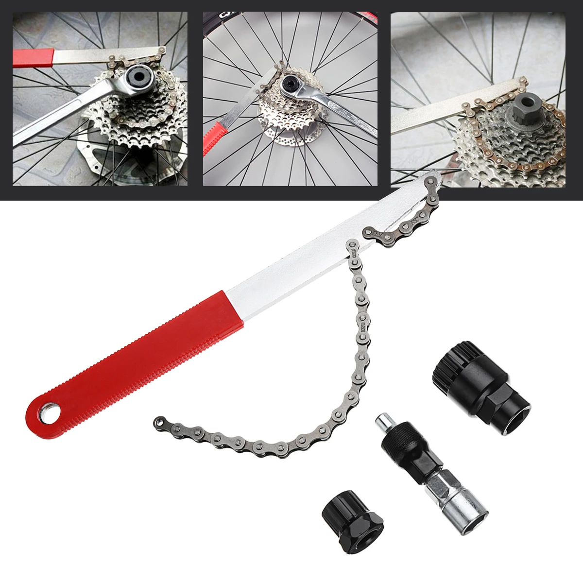 Buy Bike Chain Tools Kit Sprocket Removal Wrench Flywheel Chain