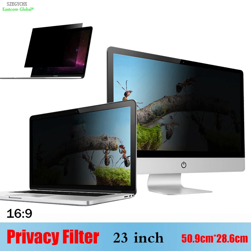 23 inch Privacy Filter Anti-glare screen protective film ,SZEGYCHX For Notebook 16:9 Laptop 50.9cm*28.6cm