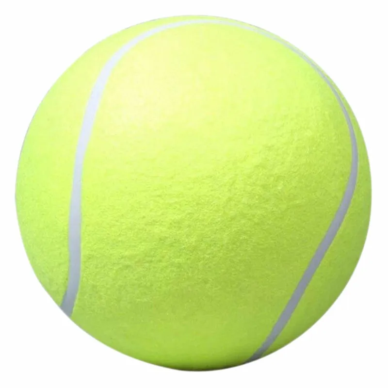 24 см/9.5 inch GIANT Теннис мяч для домашних животных, игрушка большой надувной Теннис Подпись Мяч Mega jumbo ПЭТ игрушка мяч открытый Крикет