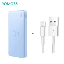 

ROMOSS Polymos10 Air 10000mAh Mobile Charger External Dual Output Battery Power Bank For iphone / Xiaomi Perfect Valentine Gift