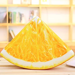 Quarter orange Реалистичная половина четверти фруктов плюшевая подушка оранжевый грейпфрут арбуз, киви Декор Летние фрукты кресло подушечка диванная подушка - Цвет: Quarter orange