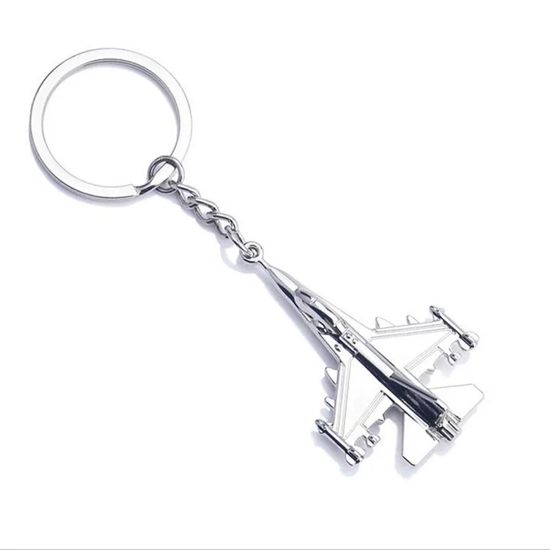 

New Aircraft Keychain Arrival F22 F15 Fighter Plane Fashion Metal Model Key Ring