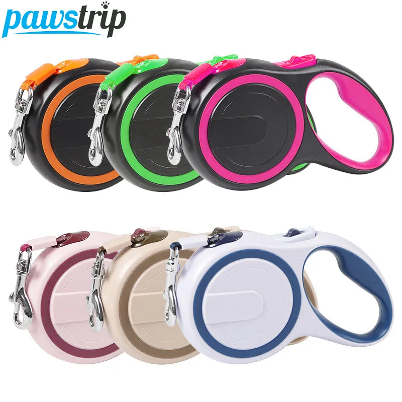 

3m/5m Retractable Dog Leash Automatic Nylon Puppy Leash Extending Traction Dog Leash Rope Pet Walking Running Leads For Dog/Cats