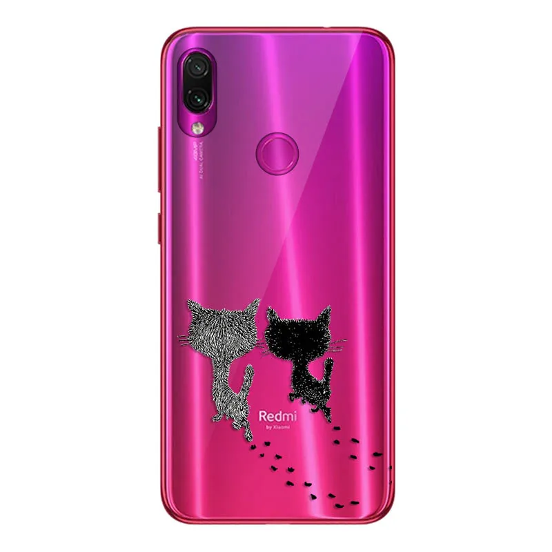 Geruide 6.3 For xiaomi redmi note 7 Case Cover, Printed Soft Silicon TPU Back Cover Case For xiaomi redmi note 7 pro Phone Cases