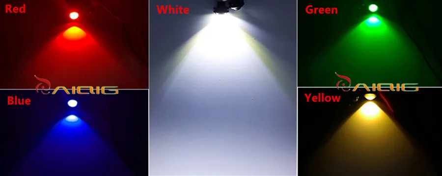 Автомобильные DIY 2 3 Cm 9W 6000K 500 Lumen белые/красные/желтые/синие/зеленые