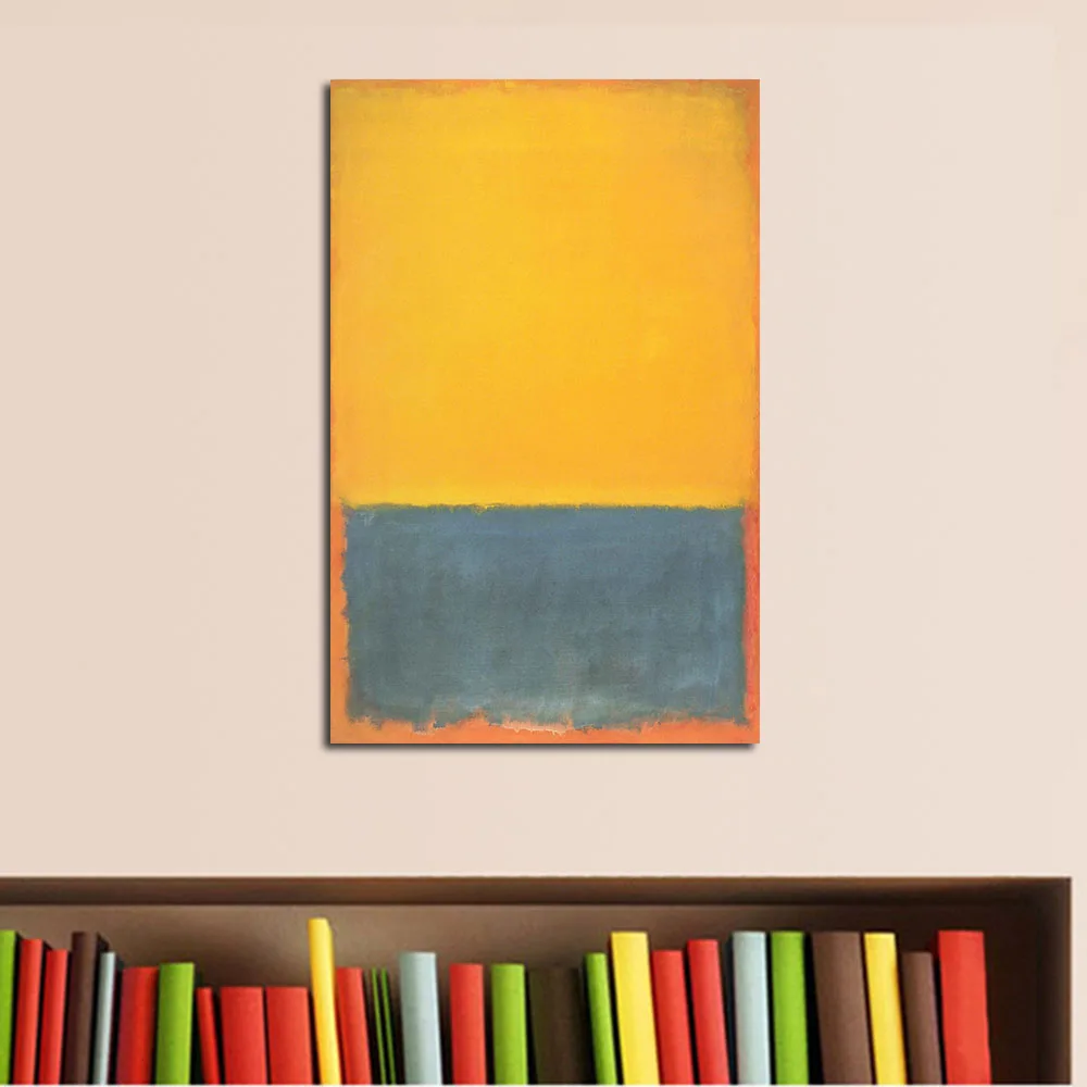 JQHYART Mark Rothko Классическая натюрморт картина маслом Гостиная Холст Современные картины для искусства без рамки