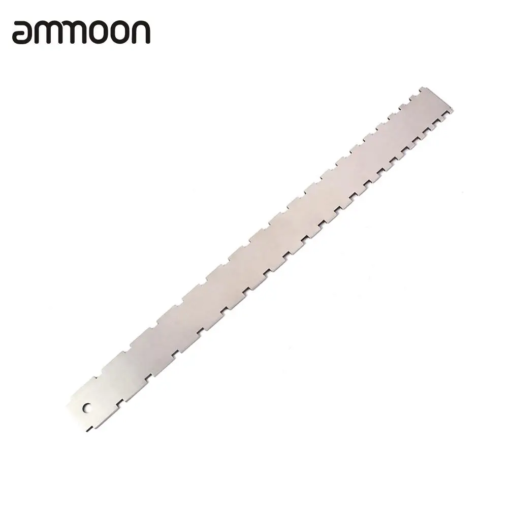 

Guitar Neck Notched Straight Edge Luthiers Tool for Most Electric Guitars for Fretboard and Frets Stainless Steel