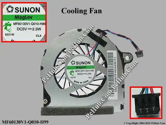 

SUNON MF60130V1-Q010-H99 Server Laptop Cooling Fan DC 5V 2.5W 3-wire