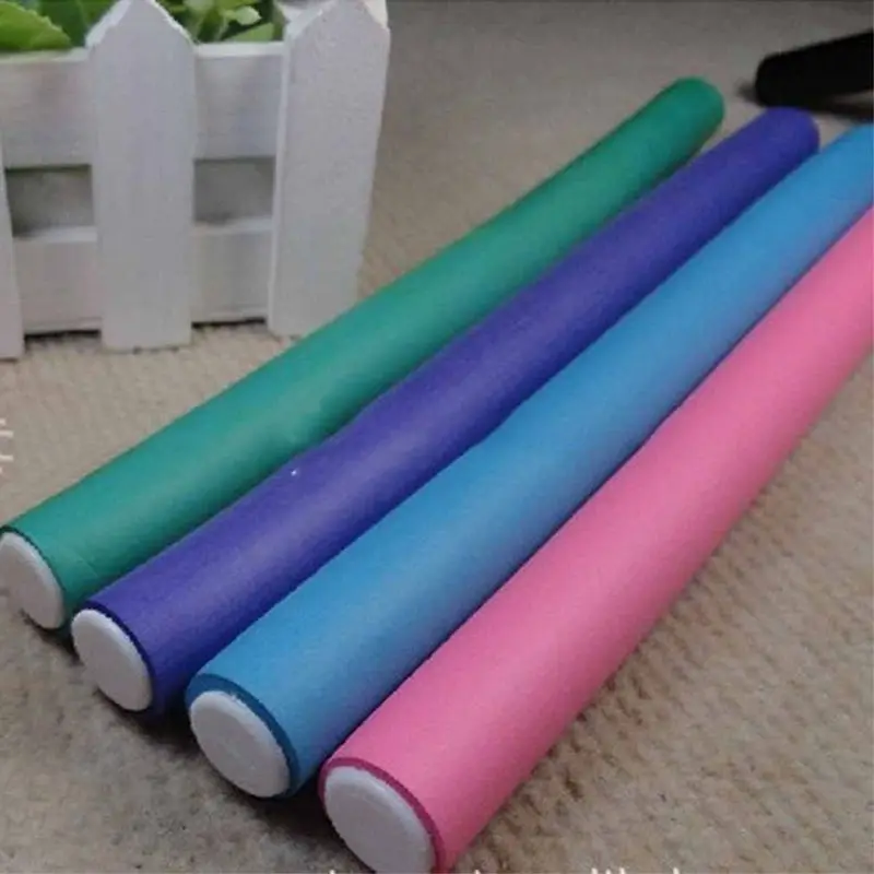 10pcs Soft Foam Sponge DIY Styling Hair Rollers Flexible Curler Bendy Twist Curls Tool Random Color