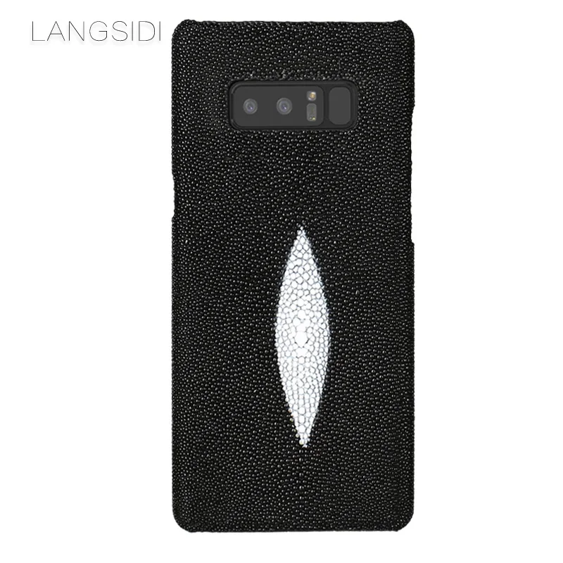 

LANGSIDI brand mobile phone case pearl fish half a pack of mobile phone case For Samsung Note 8 phone case custom processing